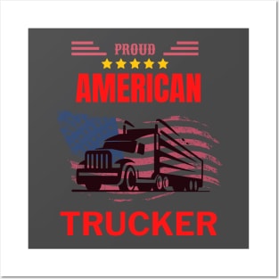 American trucker 2 Posters and Art